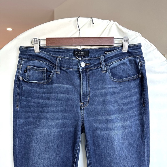 Judy Blue Straight Leg Jeans in Dark Blue, size 13 - Picture 3 of 6